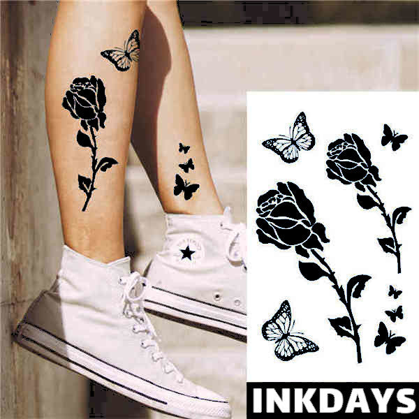 Butterfly Rose - Inkdays