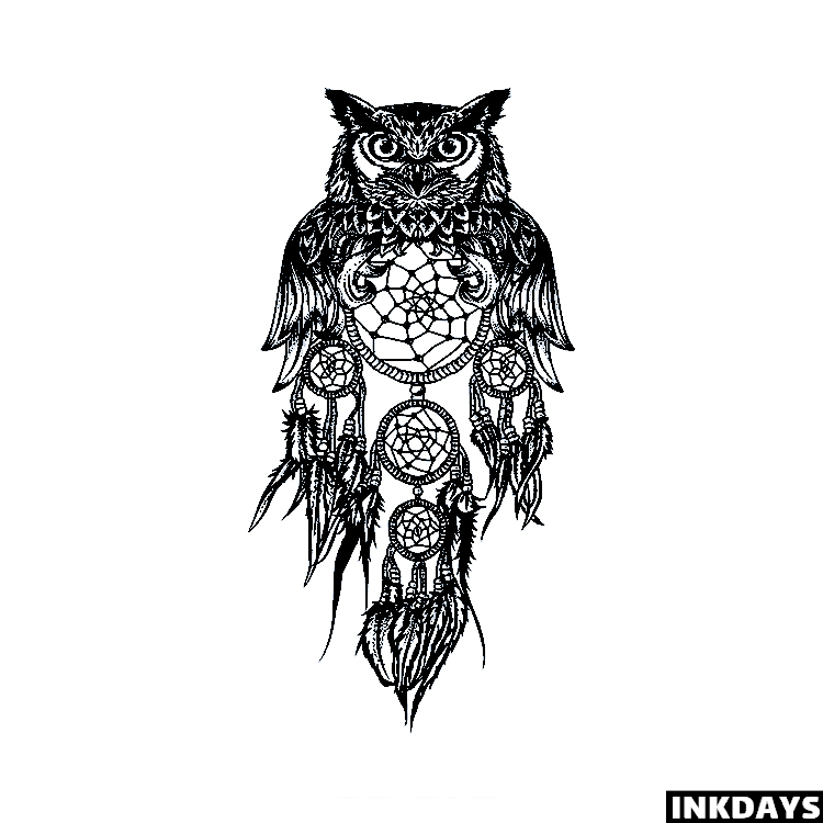 Dreamcatcher Owl - Inkdays