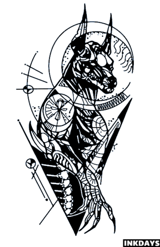 Geometric Anubis - Inkdays