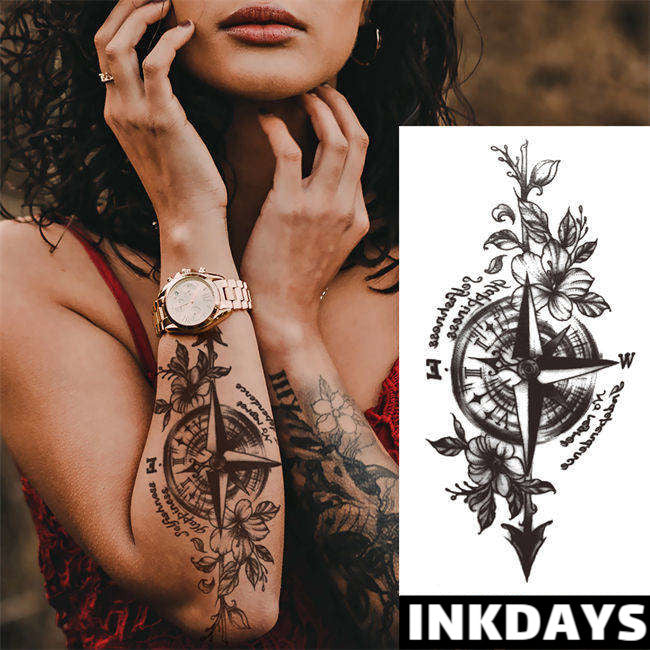 Compass Floral - Inkdays