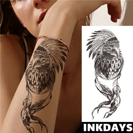 Native American Hawk - Inkdays