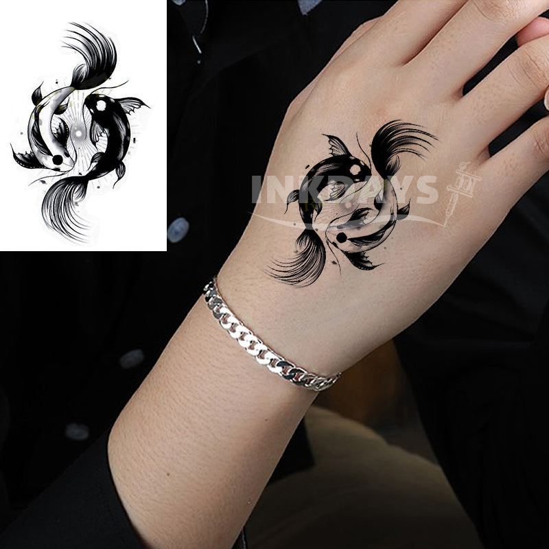 Yin Yang Koi Fish - Inkdays