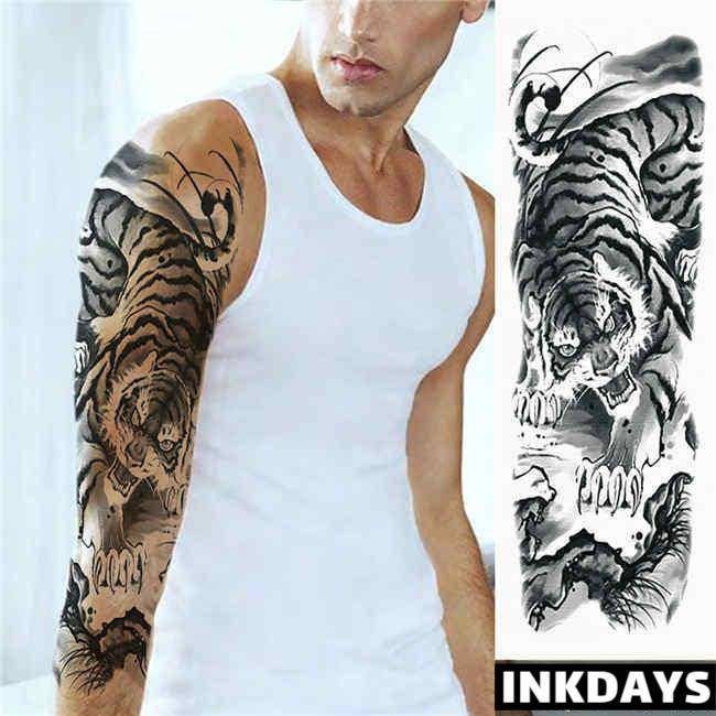 Abstract Tiger Sleeve - Inkdays