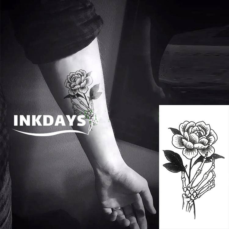 Skeleton Hand Flower - Inkdays