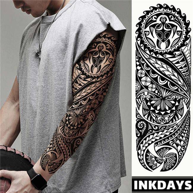 Tribal Figure Sleeve - Inkdays